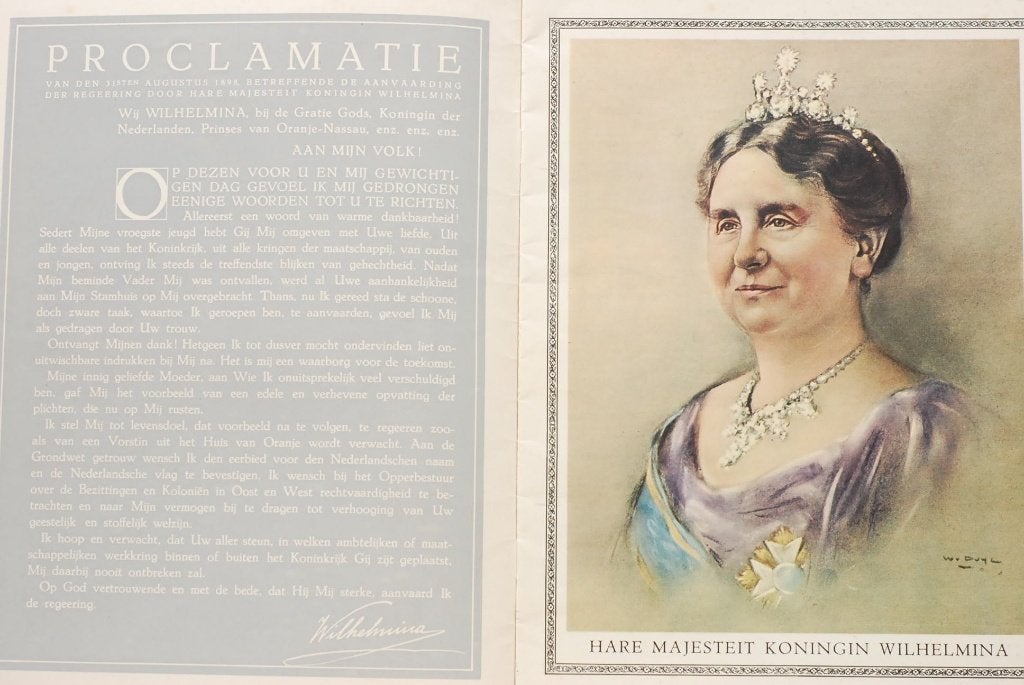 Herinneringsalbum Koningin Wilhelmina (1938), Verzamelen, Drukkerij De Spaarnestad, Verzenden, Zo goed als nieuw, Haarlem