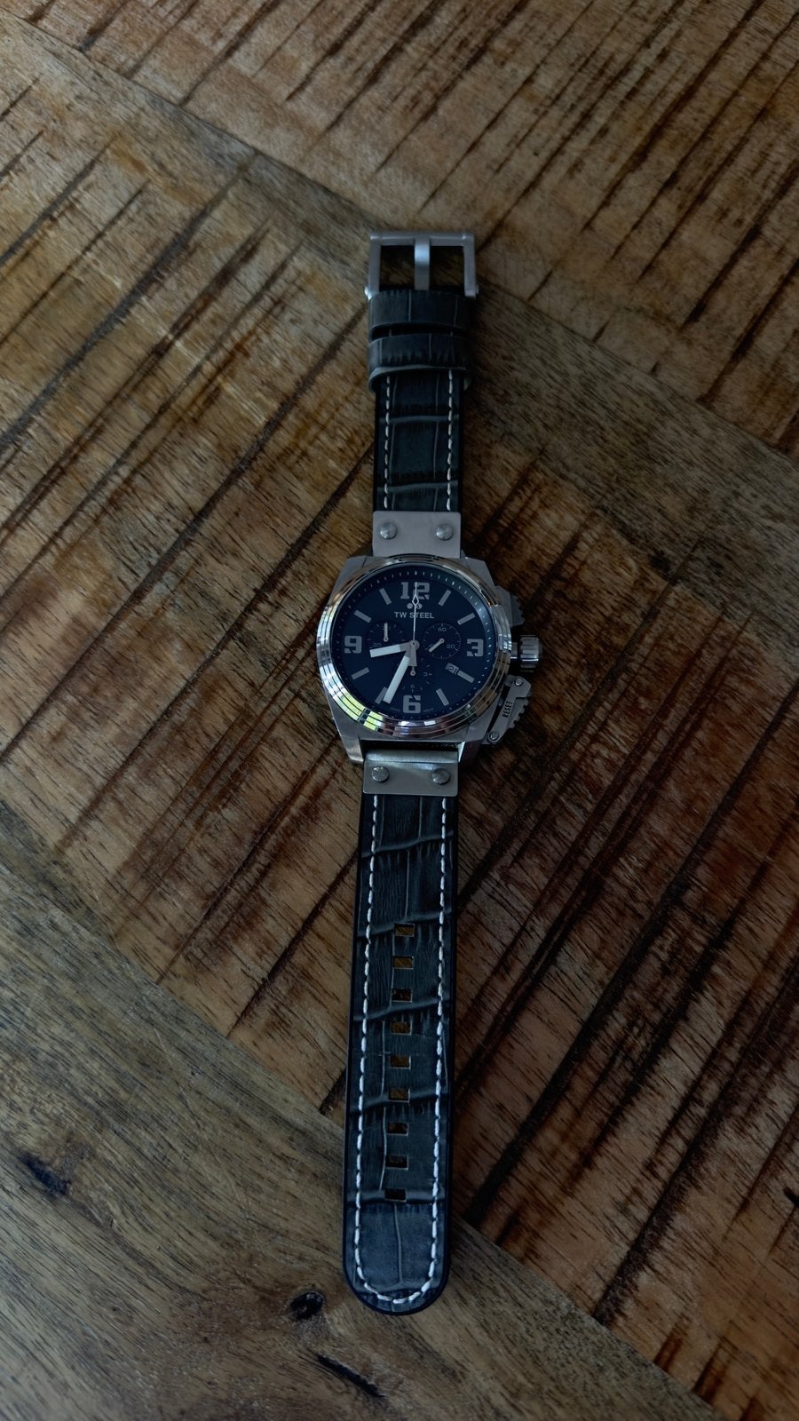 TW steel 1013, Ophalen of Verzenden, Zo goed als nieuw, Leer, Overige merken