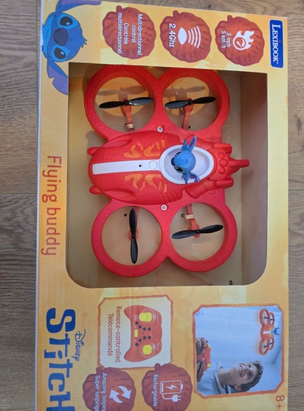 Nieuwe Disney Stitch Flying Buddy  met afstandsbediening, Ophalen of Verzenden, Nieuw, Overige merken