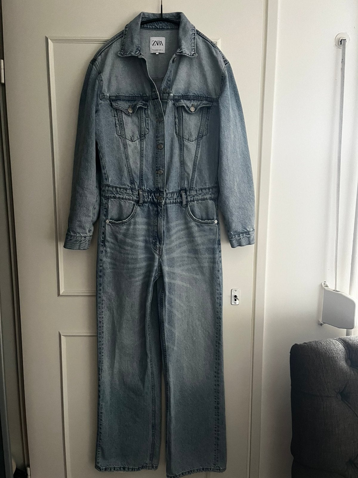 Supergave jumpsuit Zara maat M Nieuw, Kleding | Dames, Jumpsuits, Ophalen of Verzenden, Nieuw, Maat 38/40 (M), Blauw