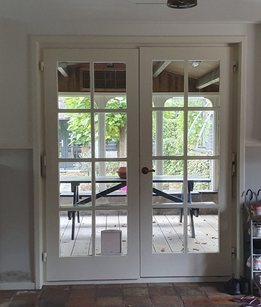 openslaande deuren hardhout, Ophalen, Gebruikt, Buitendeur, Glas