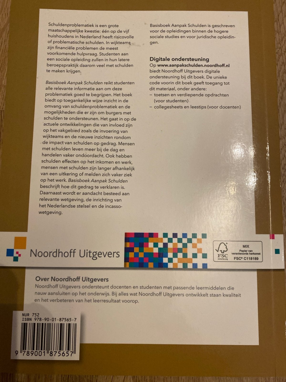 Basisboek Aanpak Schulden - Noordhoff Uitgevers, Ophalen of Verzenden, Gamma, Zo goed als nieuw, HBO