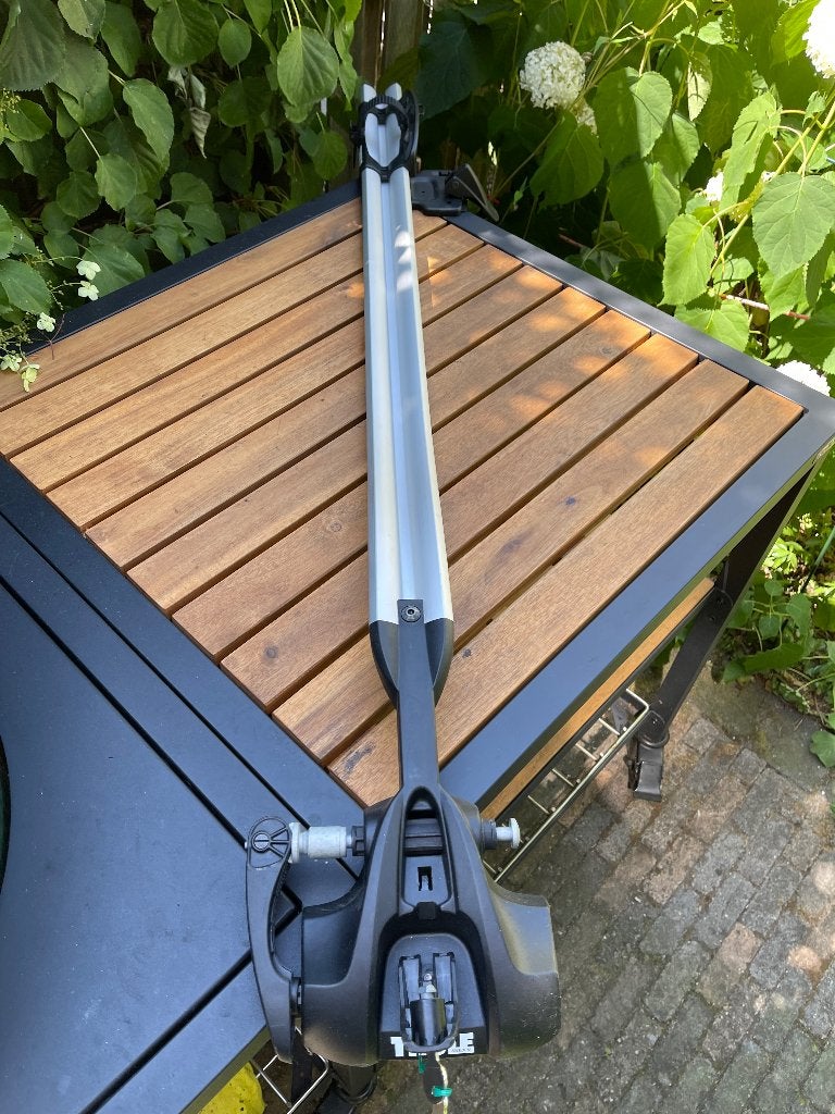 Thule ProRide fietsendrager, afsluitbaar, Auto diversen, Fietsendragers, Ophalen, 1 fiets, Gebruikt, Dakdrager
