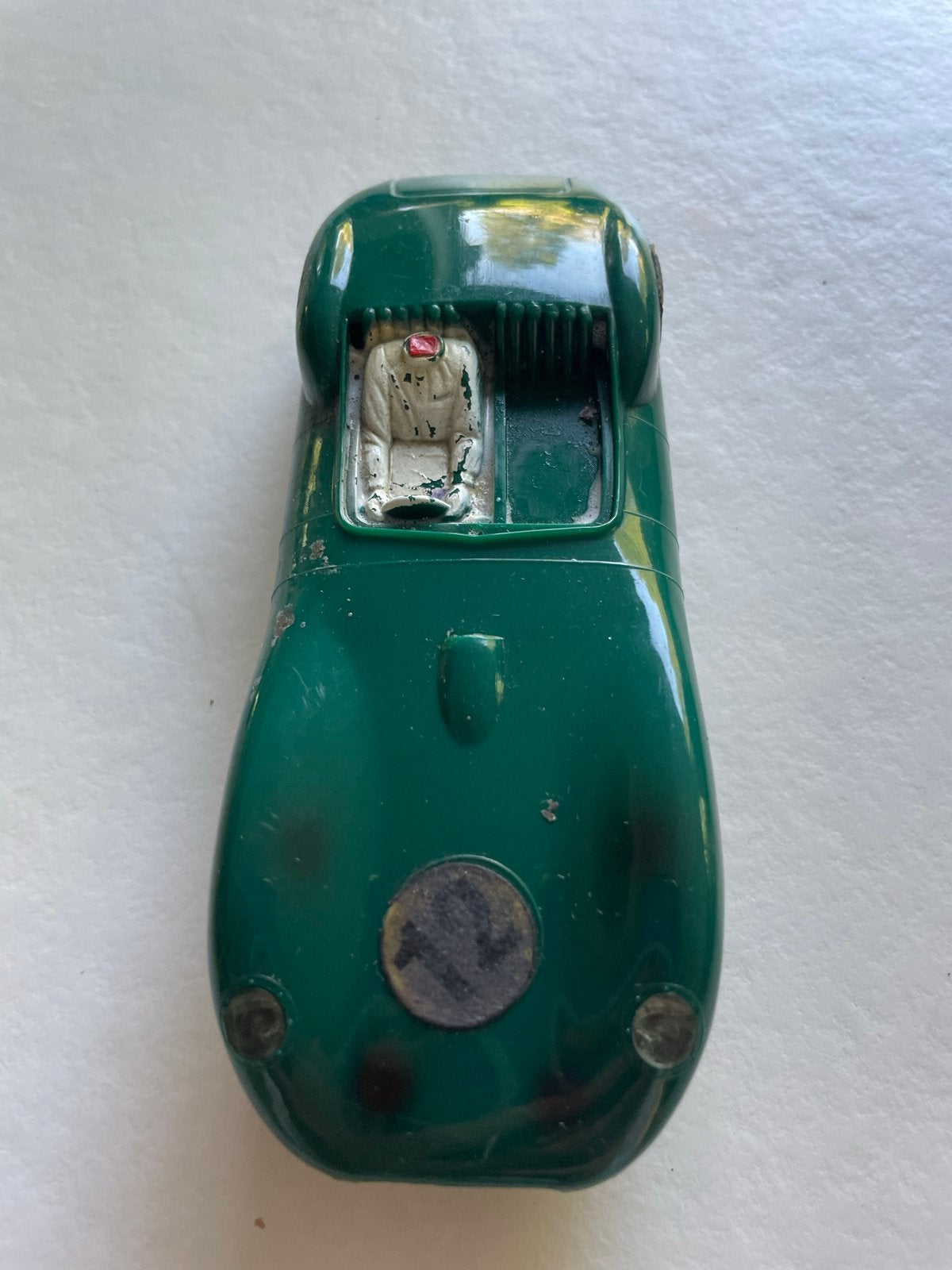 Vintage Scalextric Lister Jaguar raceauto, Ophalen of Verzenden, Gebruikt, Auto