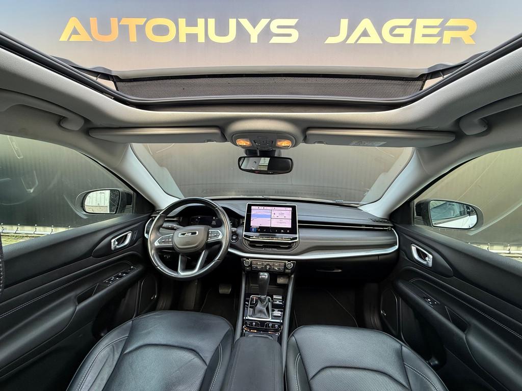 Jeep Compass 4xe 240 Plug-in Hybrid Electric S Pano Carplay, Auto's, Jeep, Automaat, Zwart, 4 cilinders, Wit