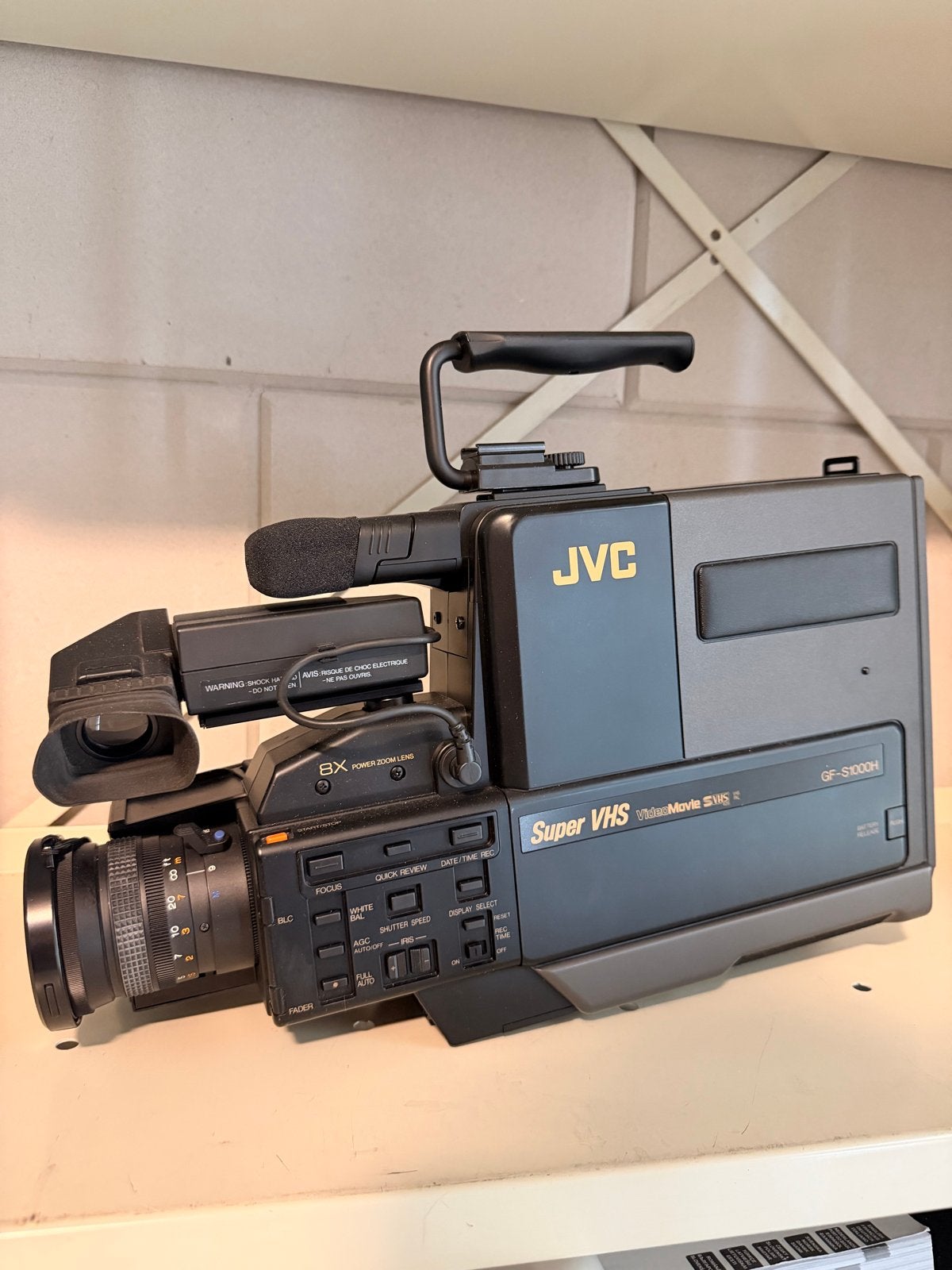 JVC Super VHS Videocamera GF-S1000H - Vintage Camcorder, Gebruikt, JVC, Overige soorten, Externe microfoon