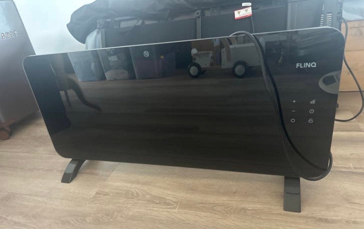 Flinq elektrische kachel - Zwart, Ophalen, 30 tot 80 cm, Kachel, Zo goed als nieuw