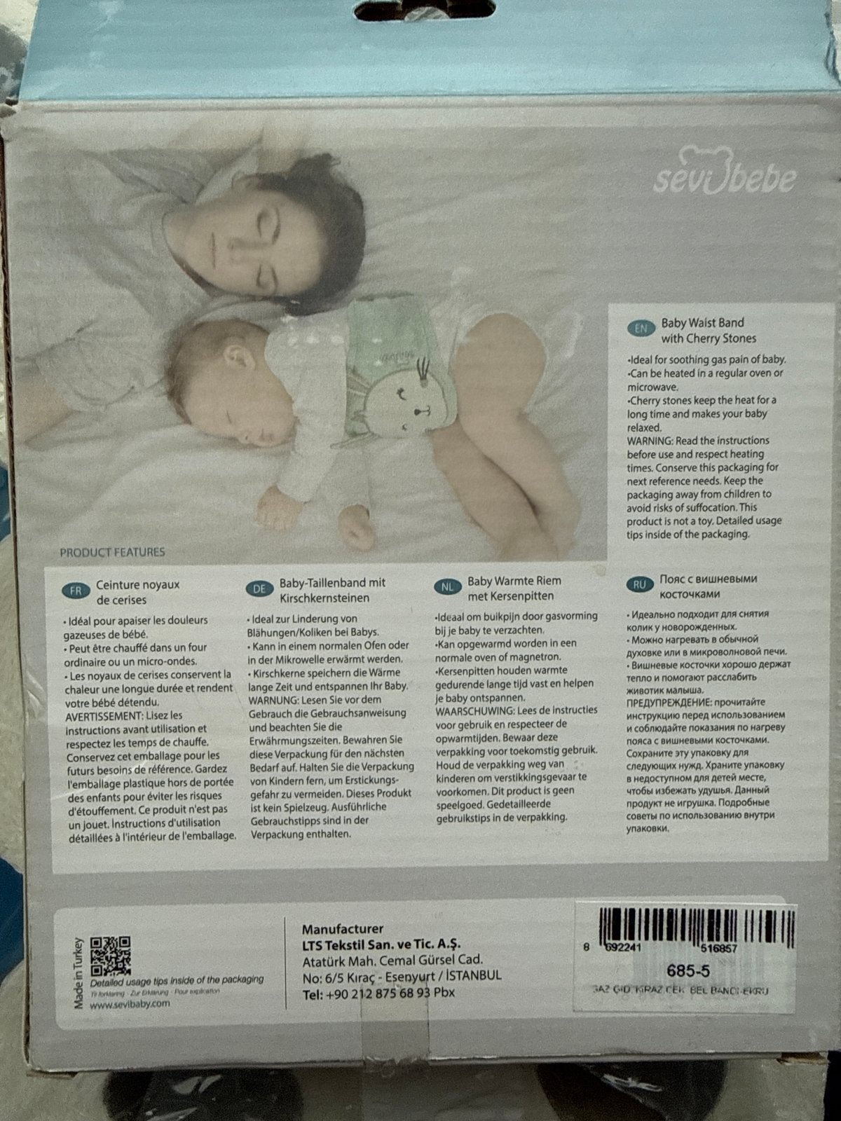 Sevi Bebe Baby Buikband met Kerspitten - Nieuw, Ophalen of Verzenden, Zo goed als nieuw