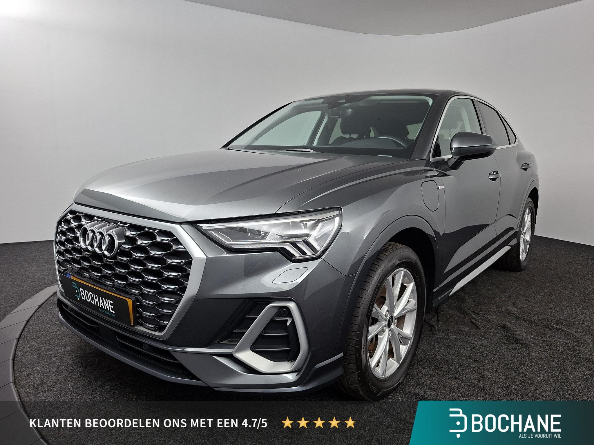 Audi Q3 Sportback 45 TFSI e S Edition | Camera | Trekhaak |, Auto's, Audi, Gebruikt, Met garantie (alle), Leder en Stof, Hybride Elektrisch/Benzine