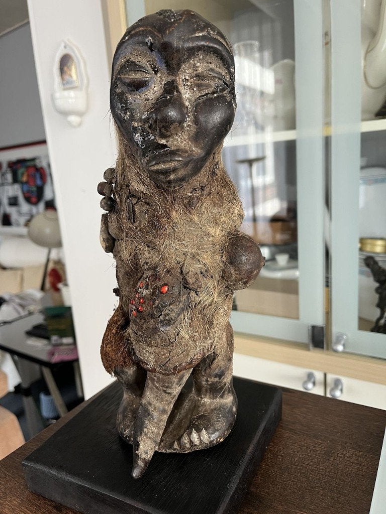 Fon Fétiche voodoo - Fon Fétiche voodoo - Vaudoo - Benin, Hout, Afrika, 31 cm, Beeld