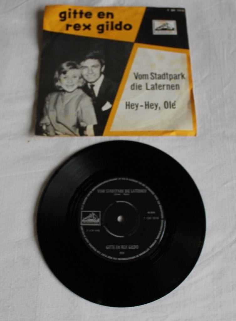 gitte und Rex Gildo - vom Stadtpark die Laternen, Ophalen of Verzenden, Zo goed als nieuw, Schlager
