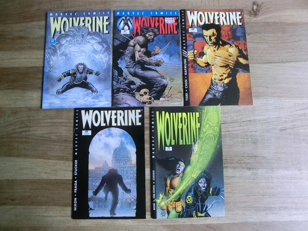 5 comics uit de reeks van Wolverine, Meerdere comics, Ophalen of Verzenden, Gelezen, Europa