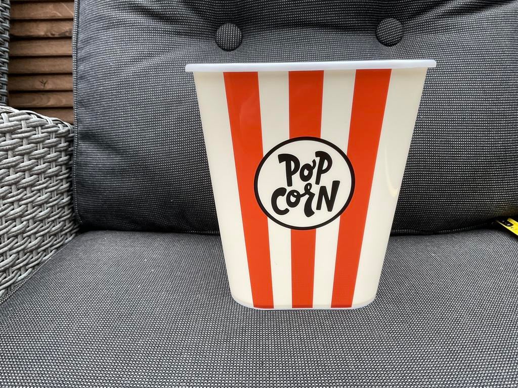Zgan, niet kapot, Balvi retro popcorn bak kunststof, Ophalen, Zo goed als nieuw, Overige materialen, Overige stijlen