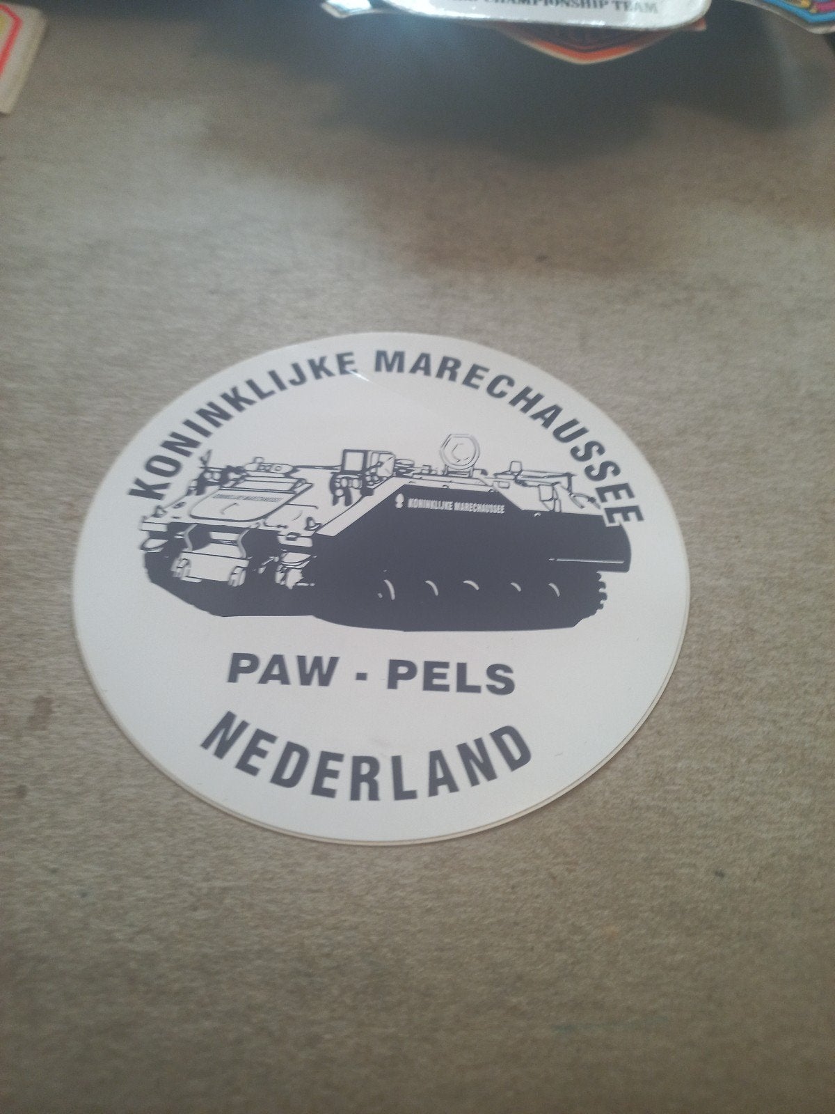 KMar PAW-PELS Nederland sticker, Ophalen of Verzenden, Overige typen