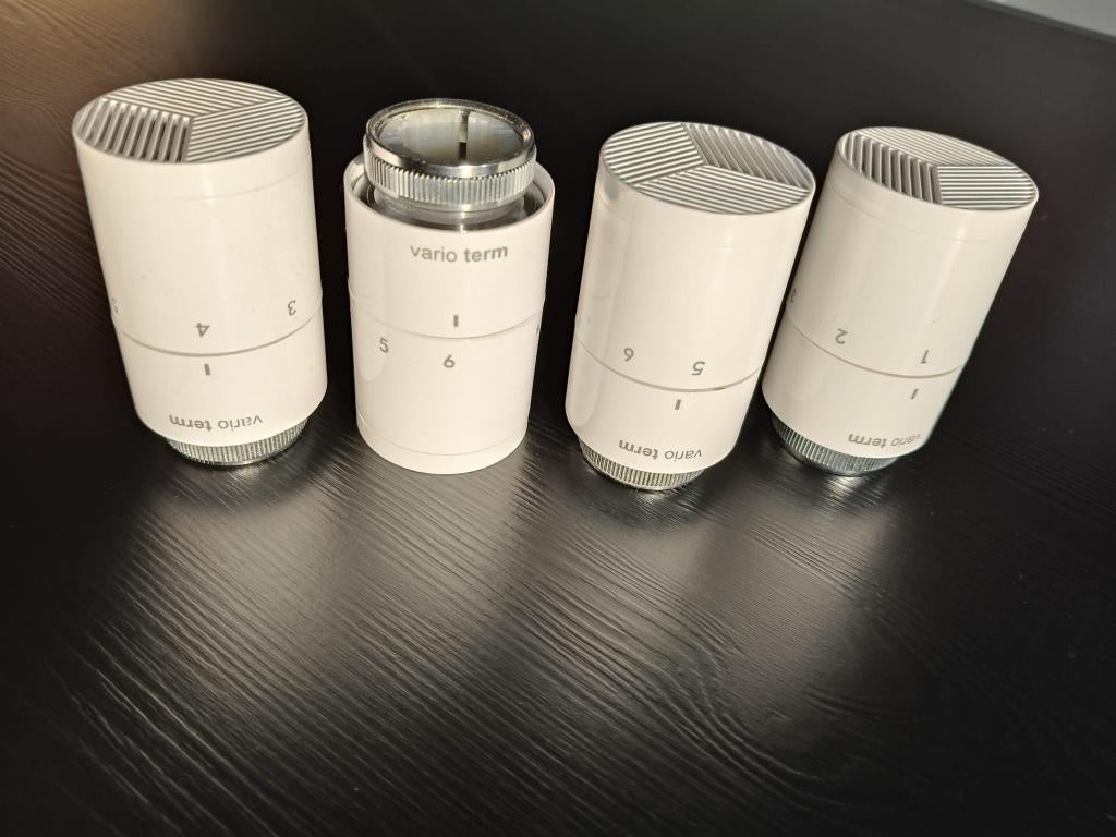 Thermostaatknoppen 4x Vario Term PONY M30x1,5 – Wit,, Ophalen, Zo goed als nieuw