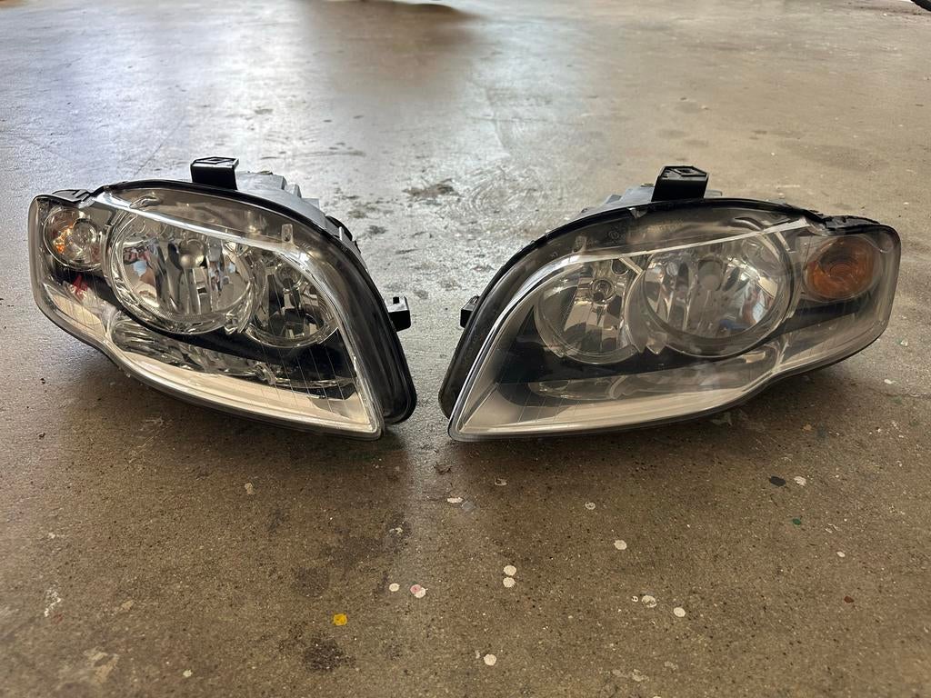 Koplampen Audi A4 B7 (set van 2), Auto-onderdelen, Verlichting, Ophalen, Gebruikt, Audi