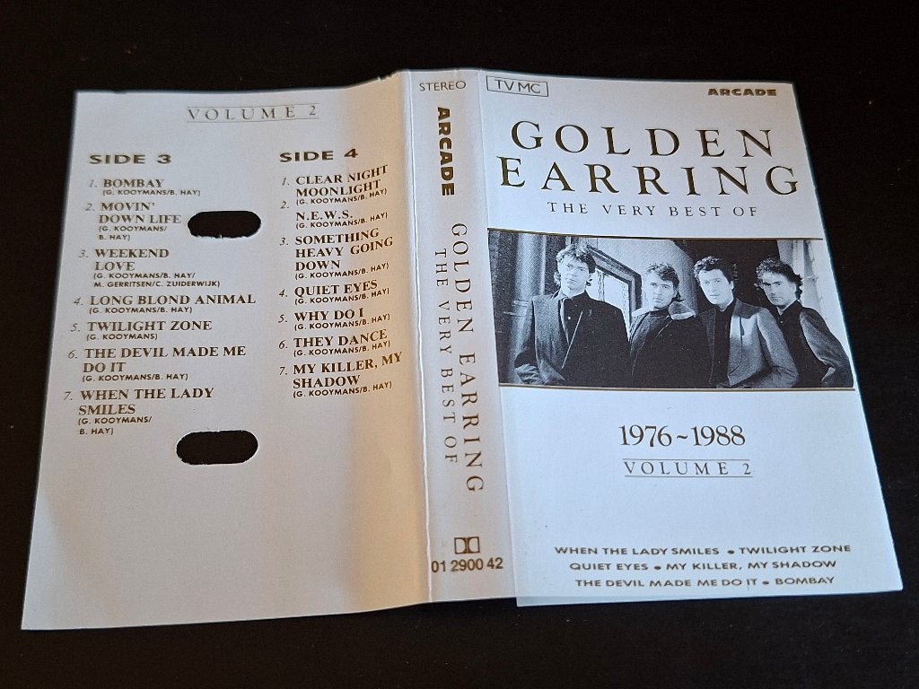 GOLDEN EARRING - THE VERY BEST OF VOL.2 1976-1988 (MC), 1 bandje, Ophalen of Verzenden, Zo goed als nieuw, Origineel