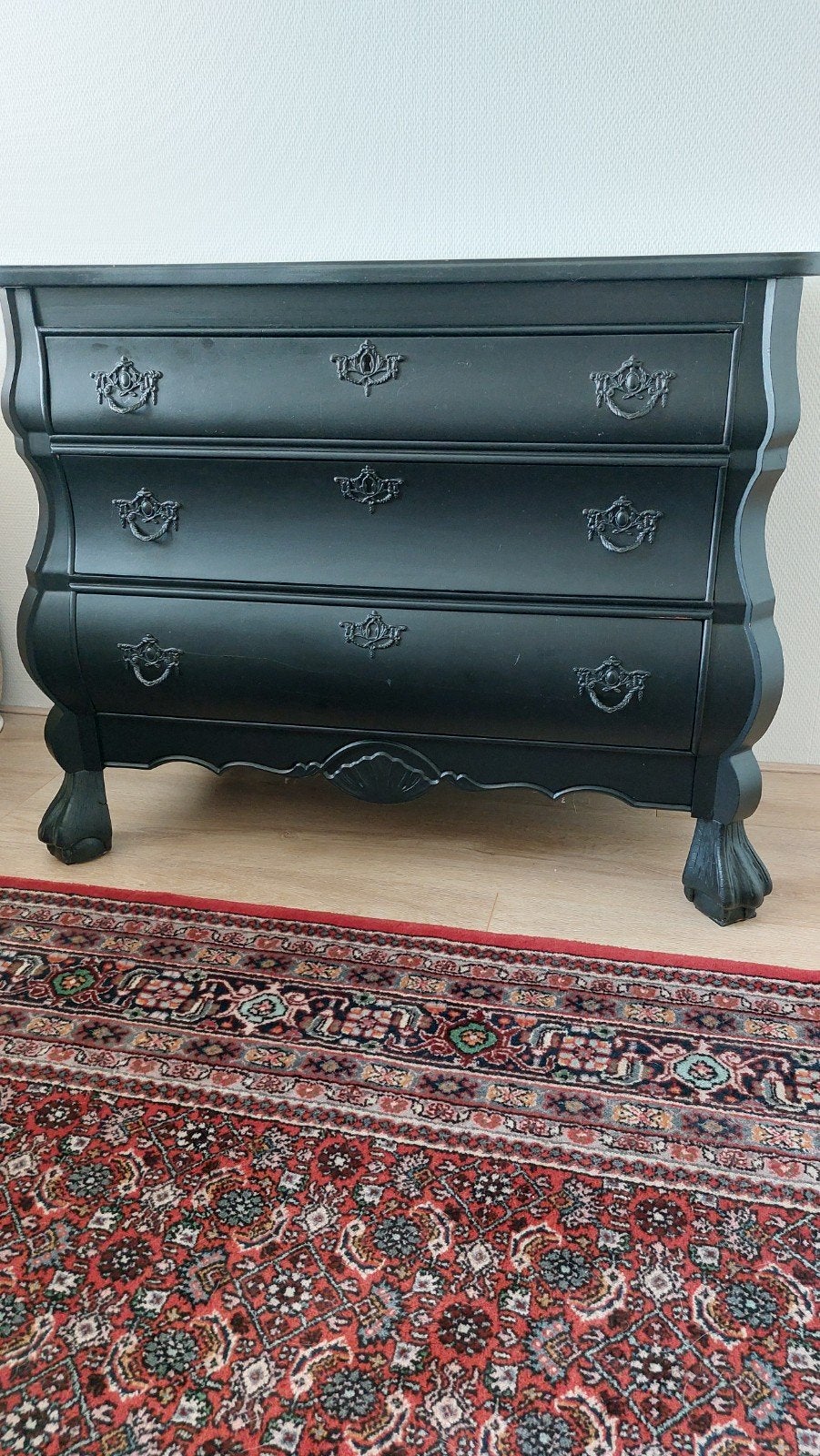 Zwart geverfde buikkast/commode/dressoir - 90x44x72cm, Ophalen