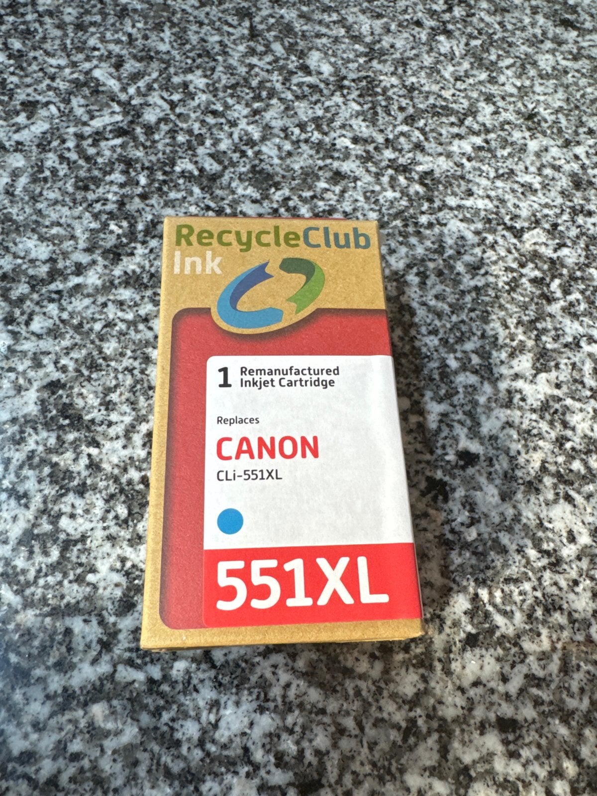 RecycleClub Ink Cartridge Canon CLI-551XL Cyaan, Ophalen of Verzenden, Nieuw, Cartridge