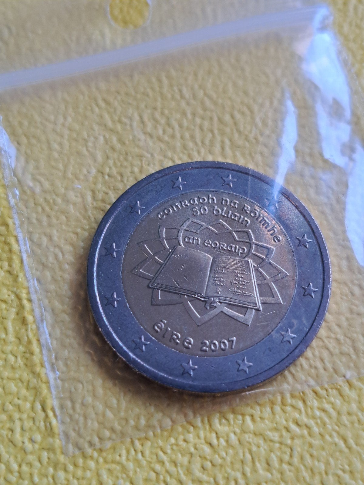 2 euro UNC Ierland 2007 Verdrag van Rome, Postzegels en Munten, Munten | Europa | Euromunten, Ophalen of Verzenden, Ierland, 2 euro