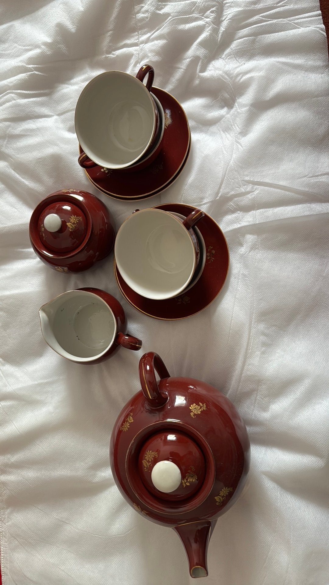 Koffie servies mooie bruine kleur ., Ophalen of Verzenden