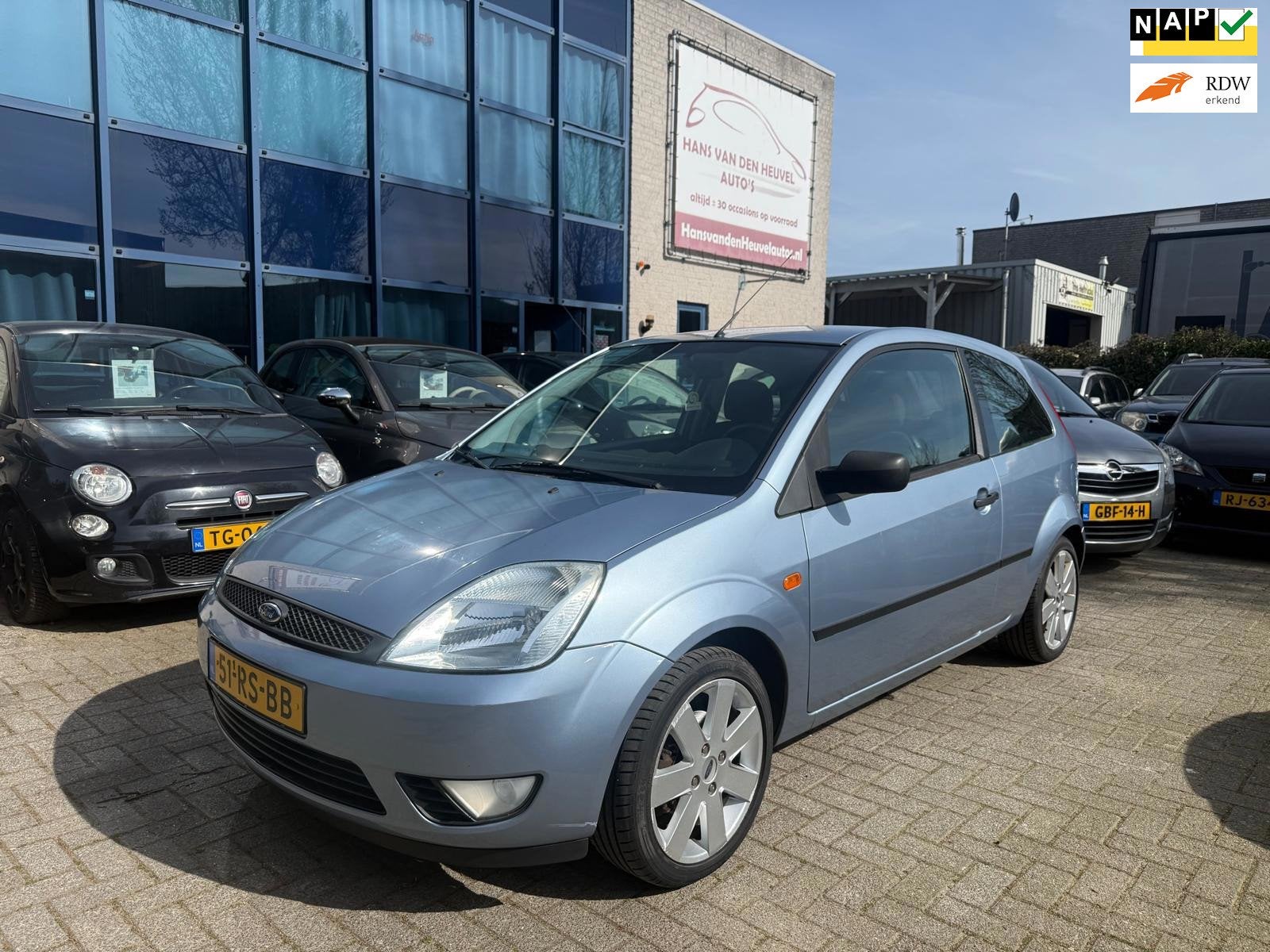 Ford Fiesta 1.3 Futura Airco, LAGE KILOMETERSTAND, APK 02/27, Auto's, 1299 cc, 4 cilinders, Blauw, Origineel Nederlands