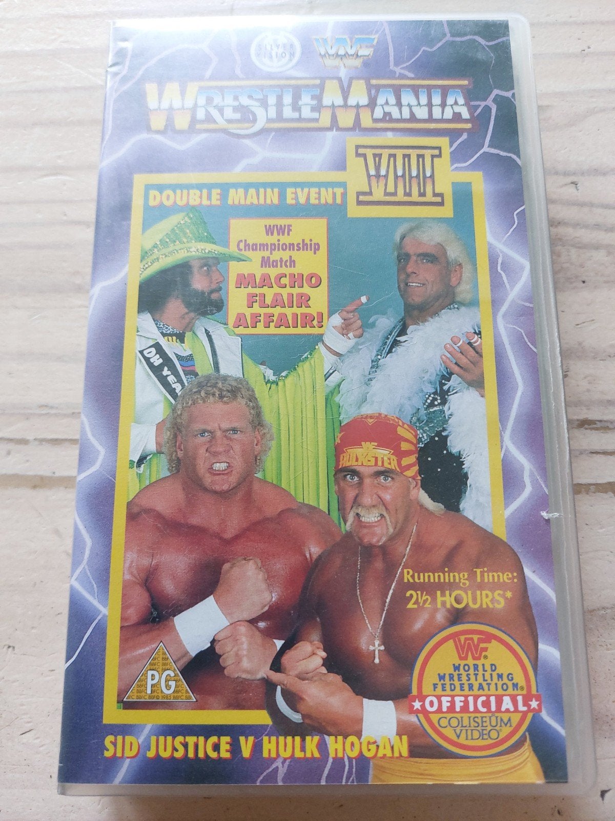 Wwf wrestling wrestlemania 8 videoband, Alle leeftijden, Ophalen of Verzenden, Gebruikt