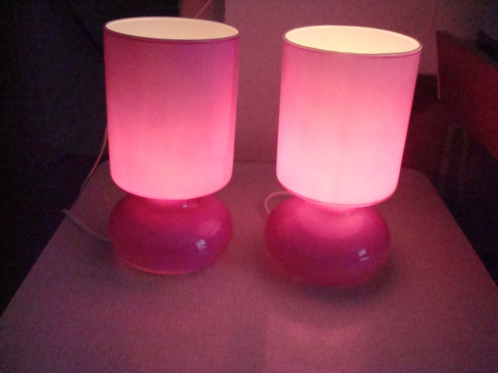 VINTAGE IKEA LAMPEN DIV KLEUREN  TYPE LYKTA, Ophalen, E14 (klein), Glas, IKEA STIJL