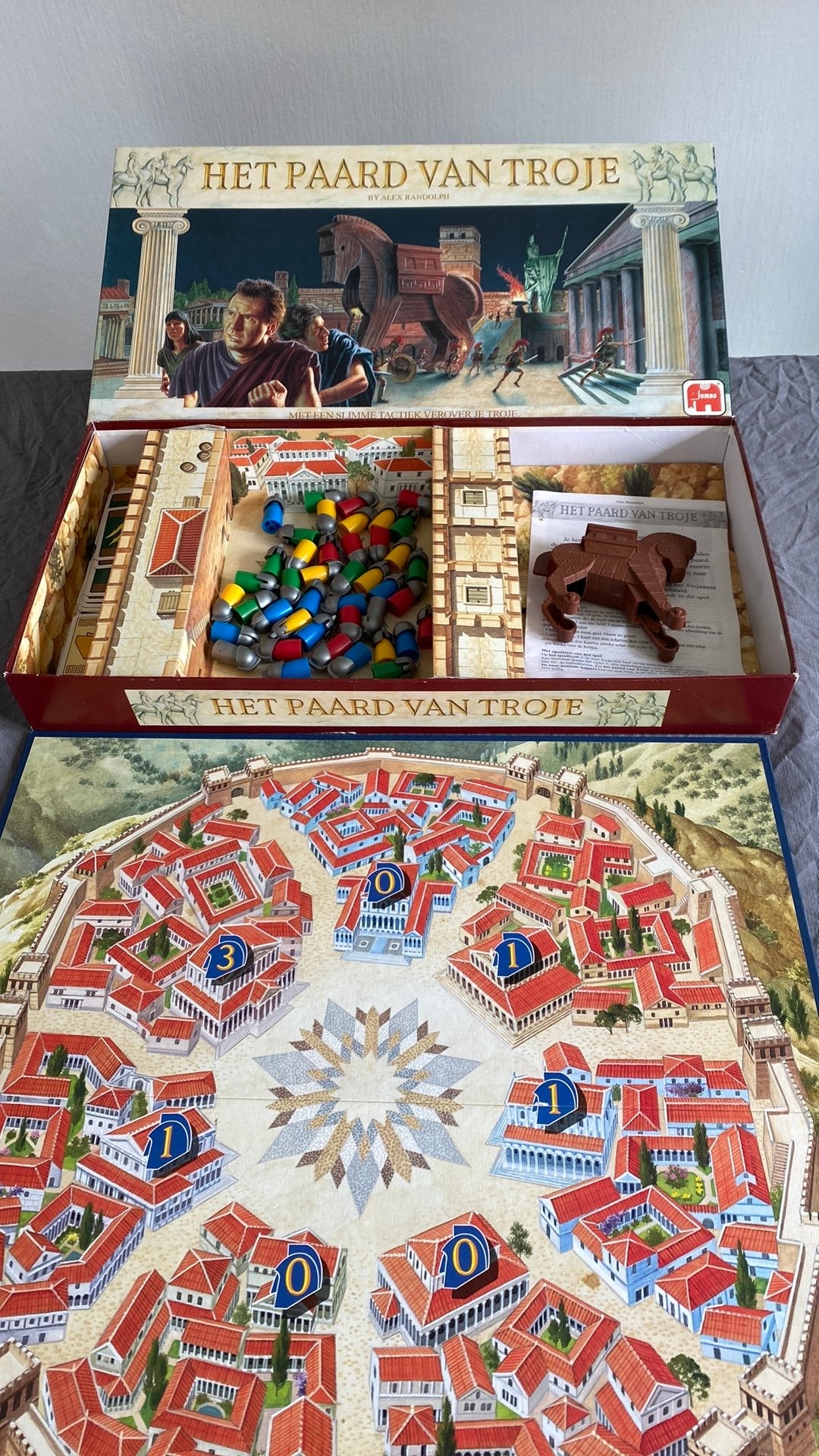 Het paard van Troje ,slim tactiek spel gezelschapsspel, Ophalen of Verzenden, Zo goed als nieuw