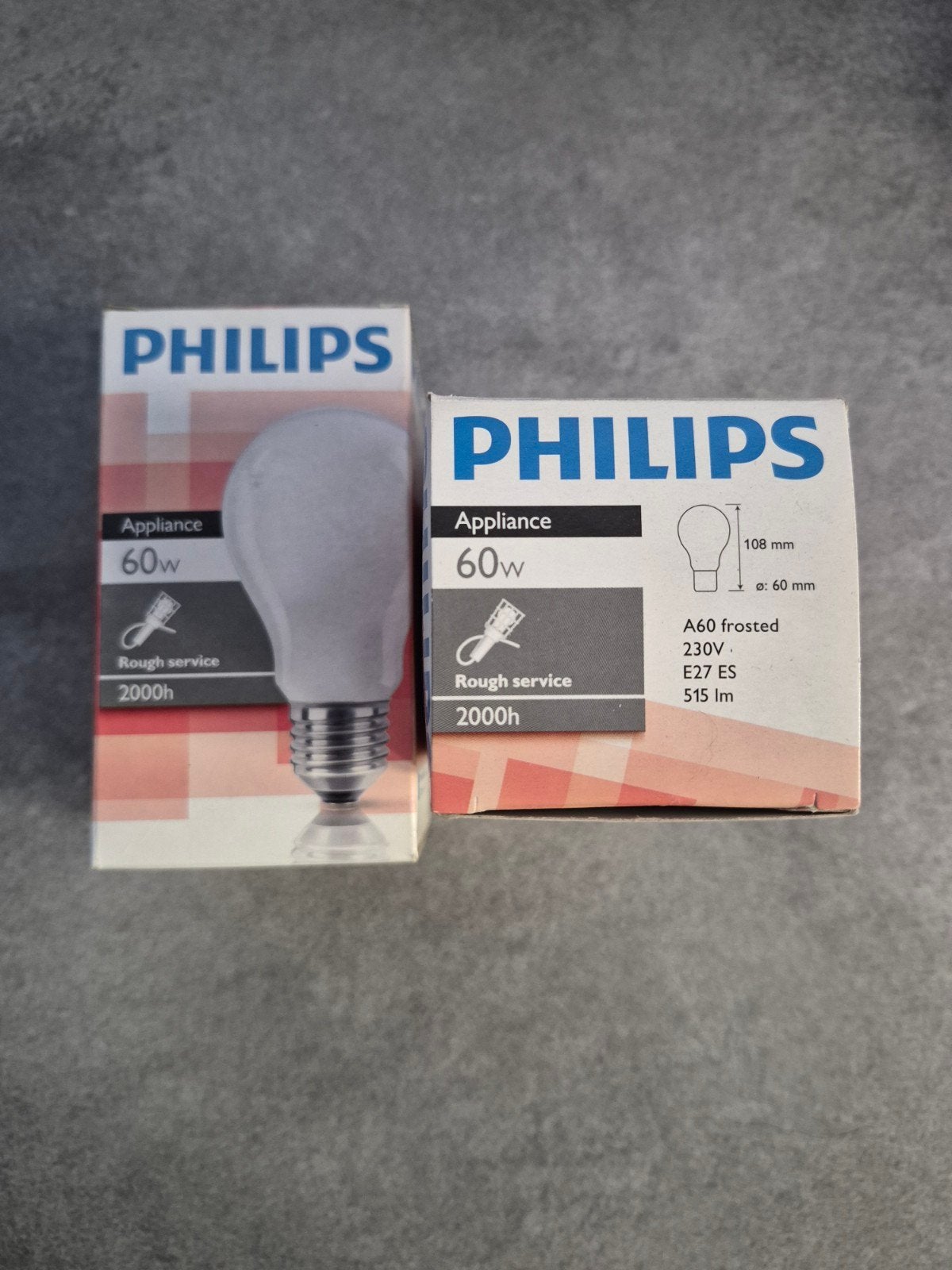 Philips Gloeilamp 60W E27 Frosted, Philips, Gloeilamp, 60 watt of meer, Zo goed als nieuw