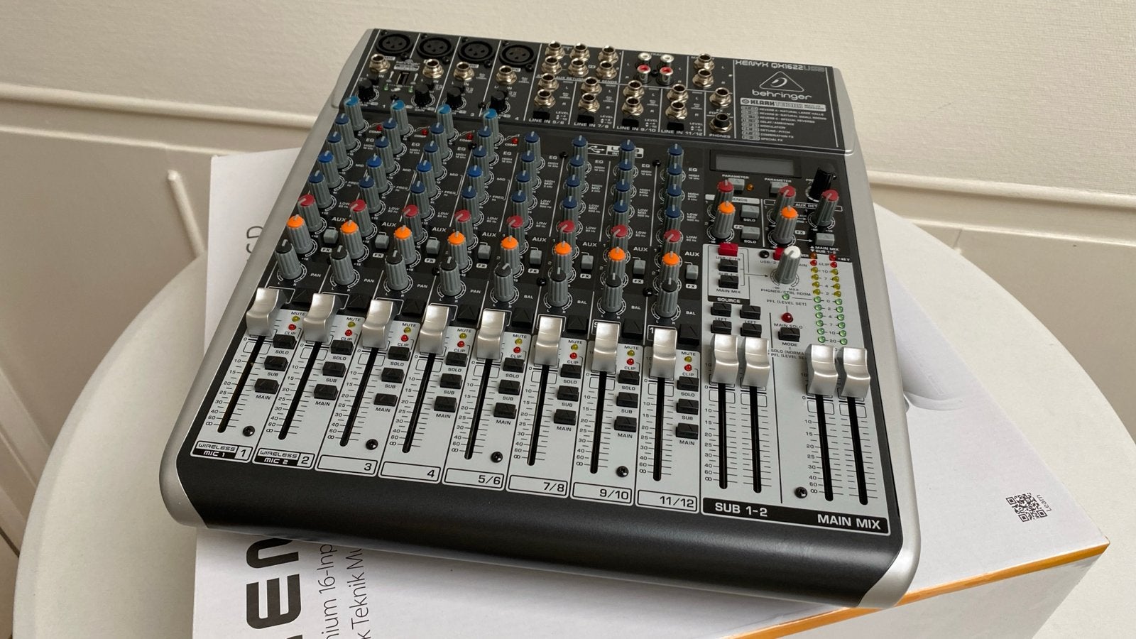 Behringer Xenyx QX1622USB mengpaneel - Zo goed als nieuw, Muziek en Instrumenten, Mengpanelen, Zo goed als nieuw, 10 tot 20 kanalen