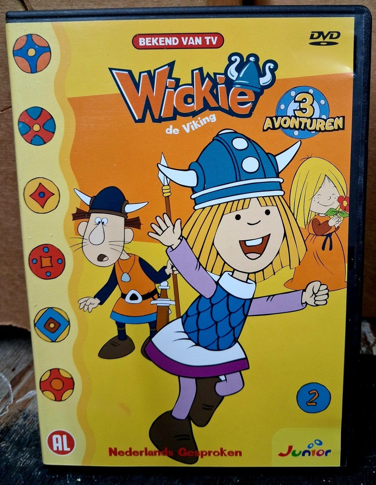 Wickie de Viking - 3 Avonturen DVD (Nederlands Gesproken), Cd's en Dvd's, Dvd's | Kinderen en Jeugd, Gebruikt, Animatie, Alle leeftijden