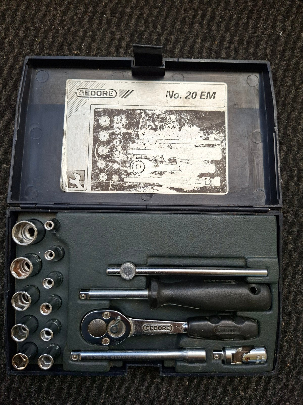 Gedore 16-delige 1/4" doppenset No. 20 EM, Ophalen of Verzenden