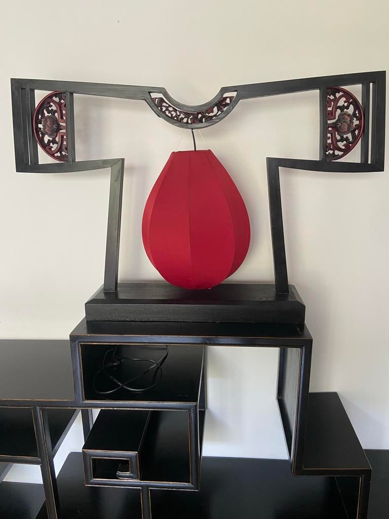 Antieke grote Chinese lamp, Ophalen