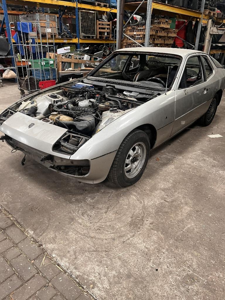 Porsche 924 Sondermodell Ferry Porsche 50jahre opbouwproject, Auto's, Zwart, Leder en Stof, Bedrijf, Zilver of Grijs