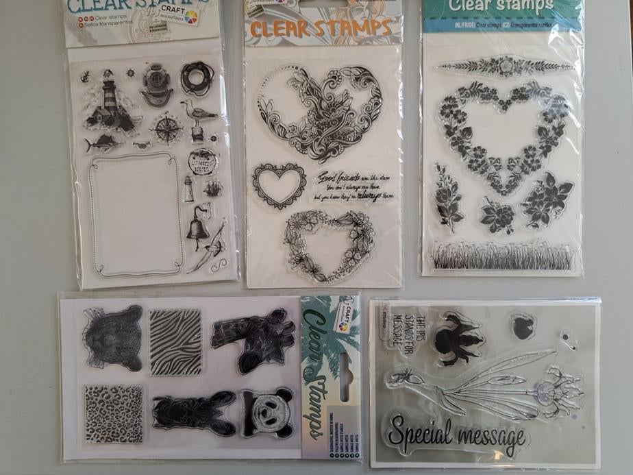 Diverse hobbyspullen, snijmallen, stempels, papier, lint etc, Ophalen of Verzenden, Nieuw, Overige thema's, Overige typen