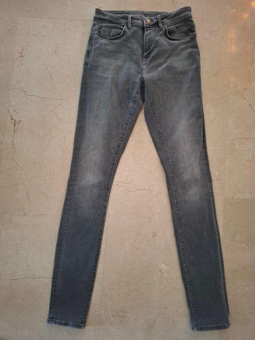 Lange grijze spijkerbroek, maat 31/36, Overige jeansmaten, Ophalen of Verzenden, Zo goed als nieuw, Grijs