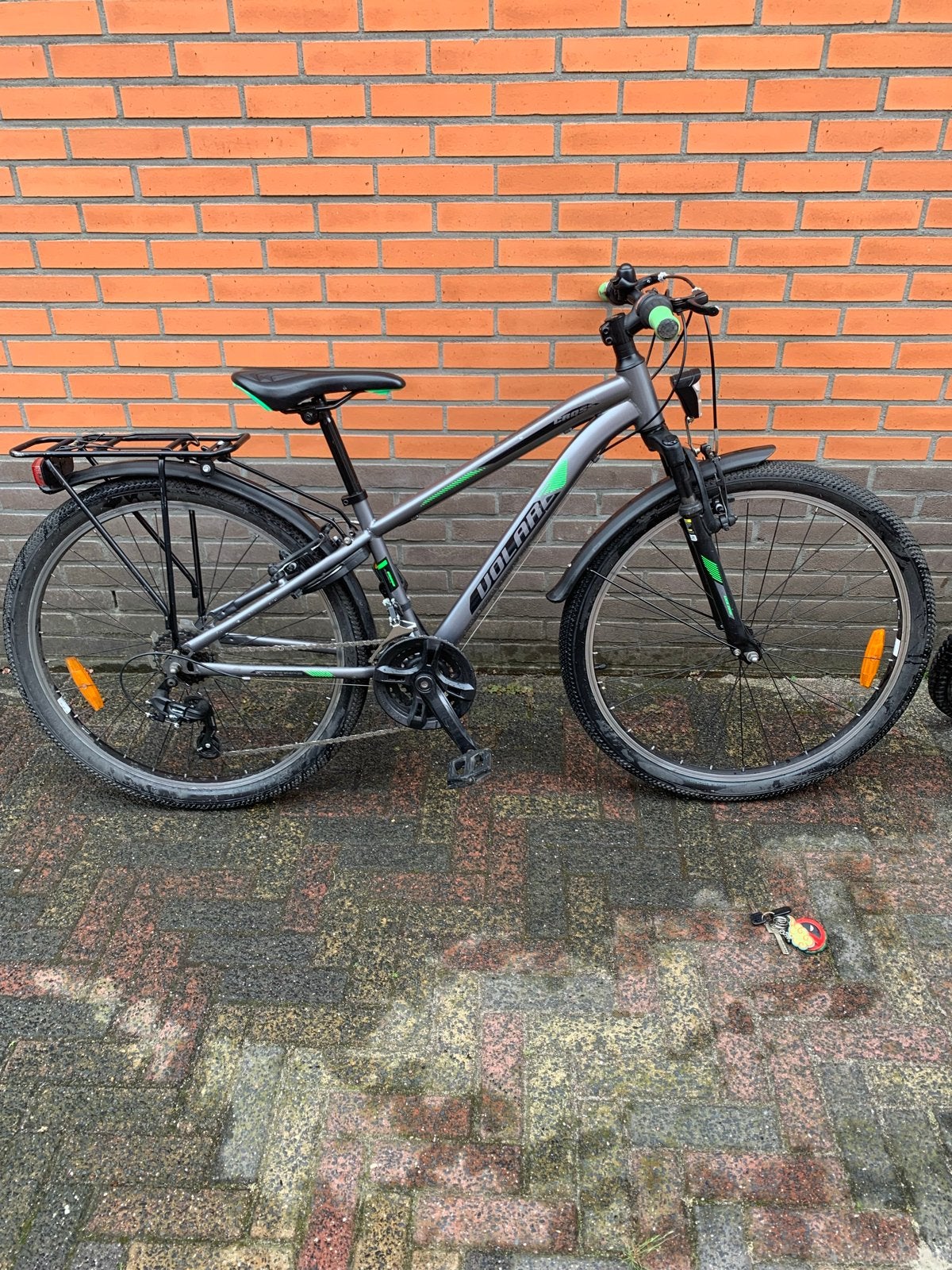Volare Cross Jongensfiets 26 inch Donkergrijs 18 versnell., Gebruikt, Velgrem, Versnellingen, Minder dan 49 cm