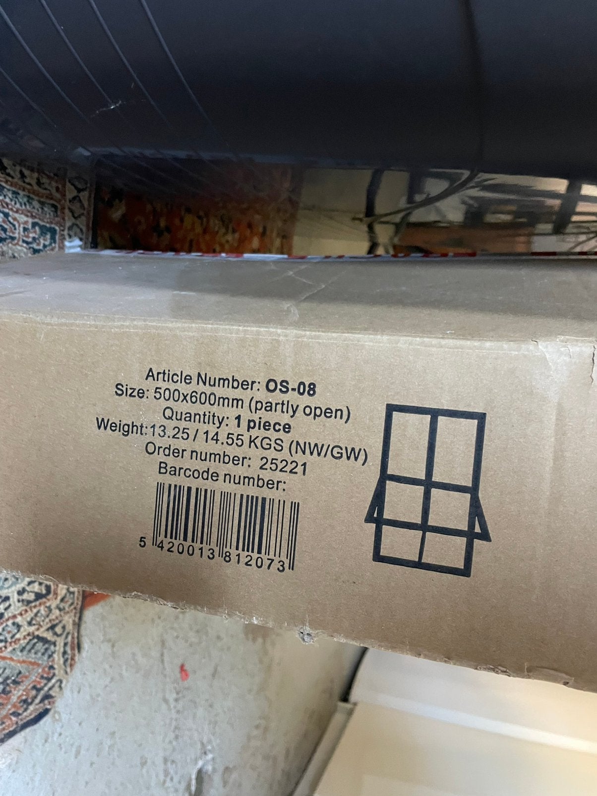 Stalen raam (stalraam) nieuw in doos, Ophalen, Gevelraam of Ruit, Minder dan 80 cm, Minder dan 80 cm
