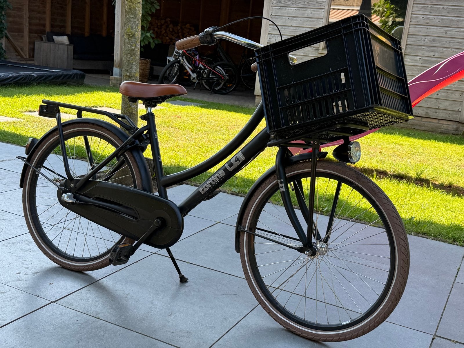 Cortina U4 Transportfiets Dames 24 inch, Minder dan 47 cm, Trommelrem, Ophalen, Overige merken