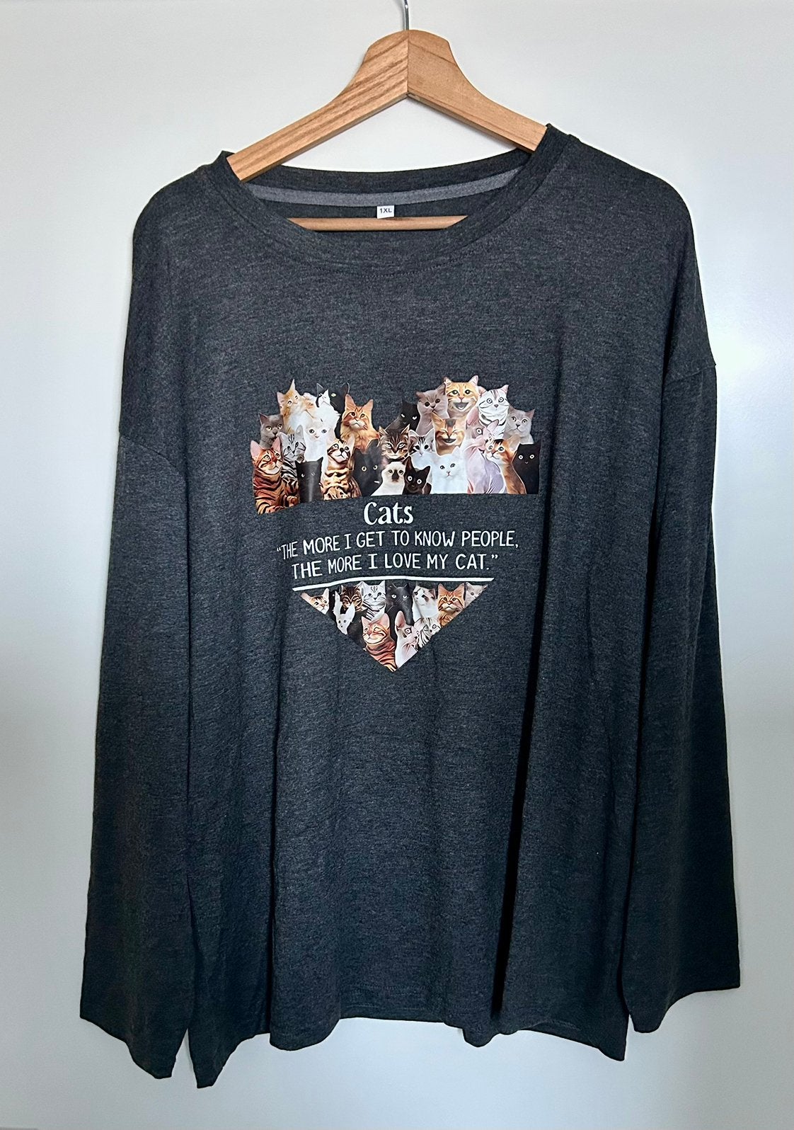 Katten Shirt maat 48., Ophalen of Verzenden, Zo goed als nieuw, Shirt of Top