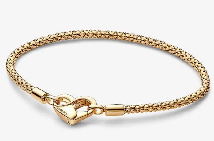 Pandora Moments armband, verguld, Sieraden, Tassen en Uiterlijk, Armbanden, Ophalen of Verzenden, Zo goed als nieuw, Goud, Goud