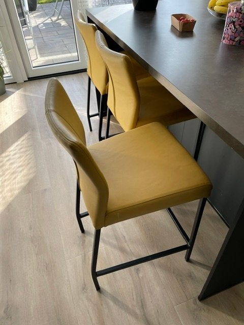 keukeneiland (bar) stoelen, Huis en Inrichting, Stoelen, Ophalen, Overige kleuren, Drie, Zo goed als nieuw