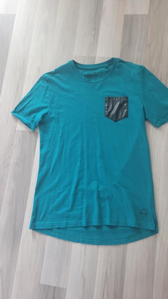 Coolcat T-shirt met borstzakje - Maat S, Kleding | Heren, T-shirts, Overige kleuren, Ophalen of Verzenden, Coolcat, Gedragen