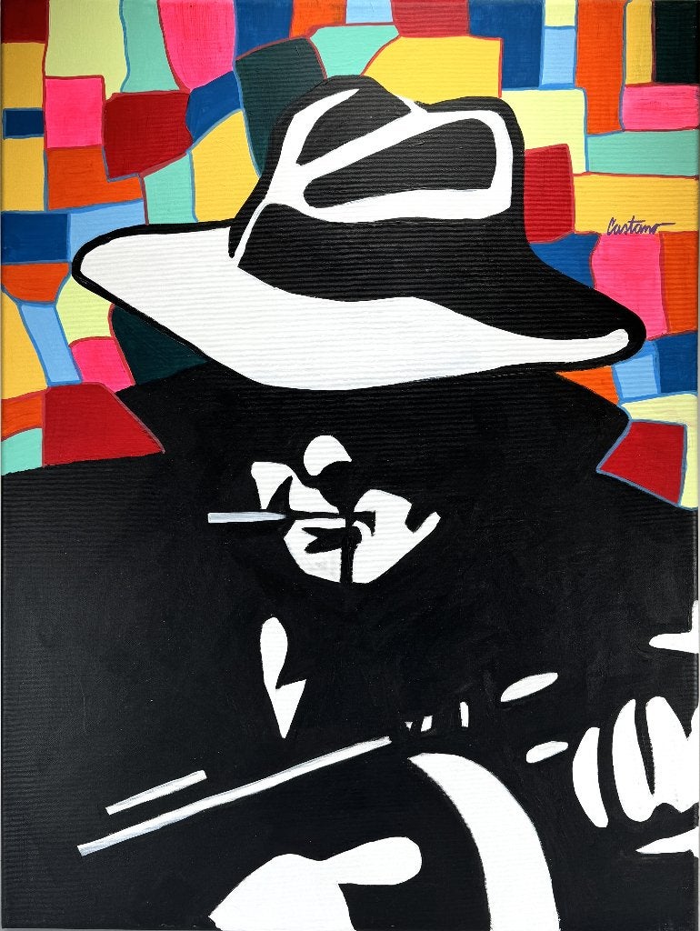 269. Acrylverfschilderij, Castano – "Bad boys", 2016, Ophalen