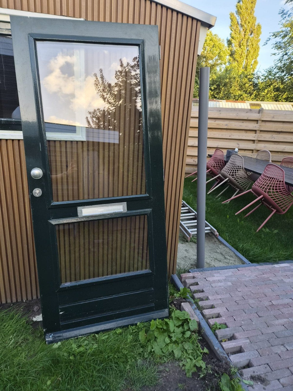 voordeur links draaiend, Doe-het-zelf en Verbouw, Ophalen, Gebruikt, 80 tot 100 cm, 200 tot 215 cm