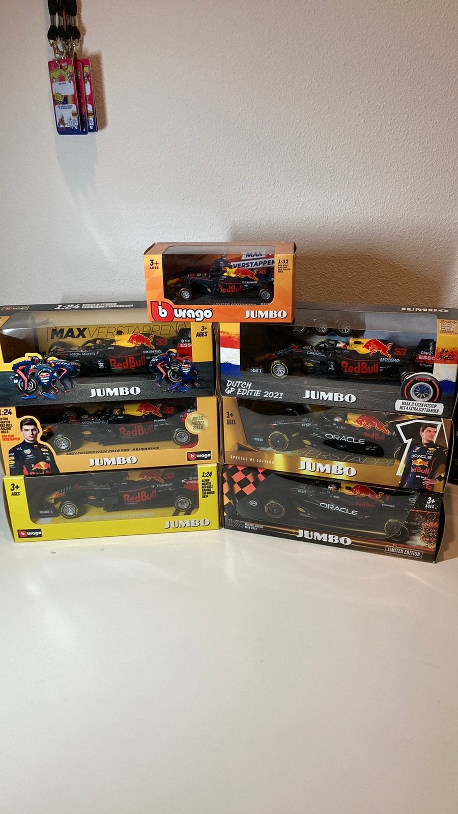 Jumbo max verstappen F1 auto’s in doos, Ophalen of Verzenden, Nieuw, Formule 1