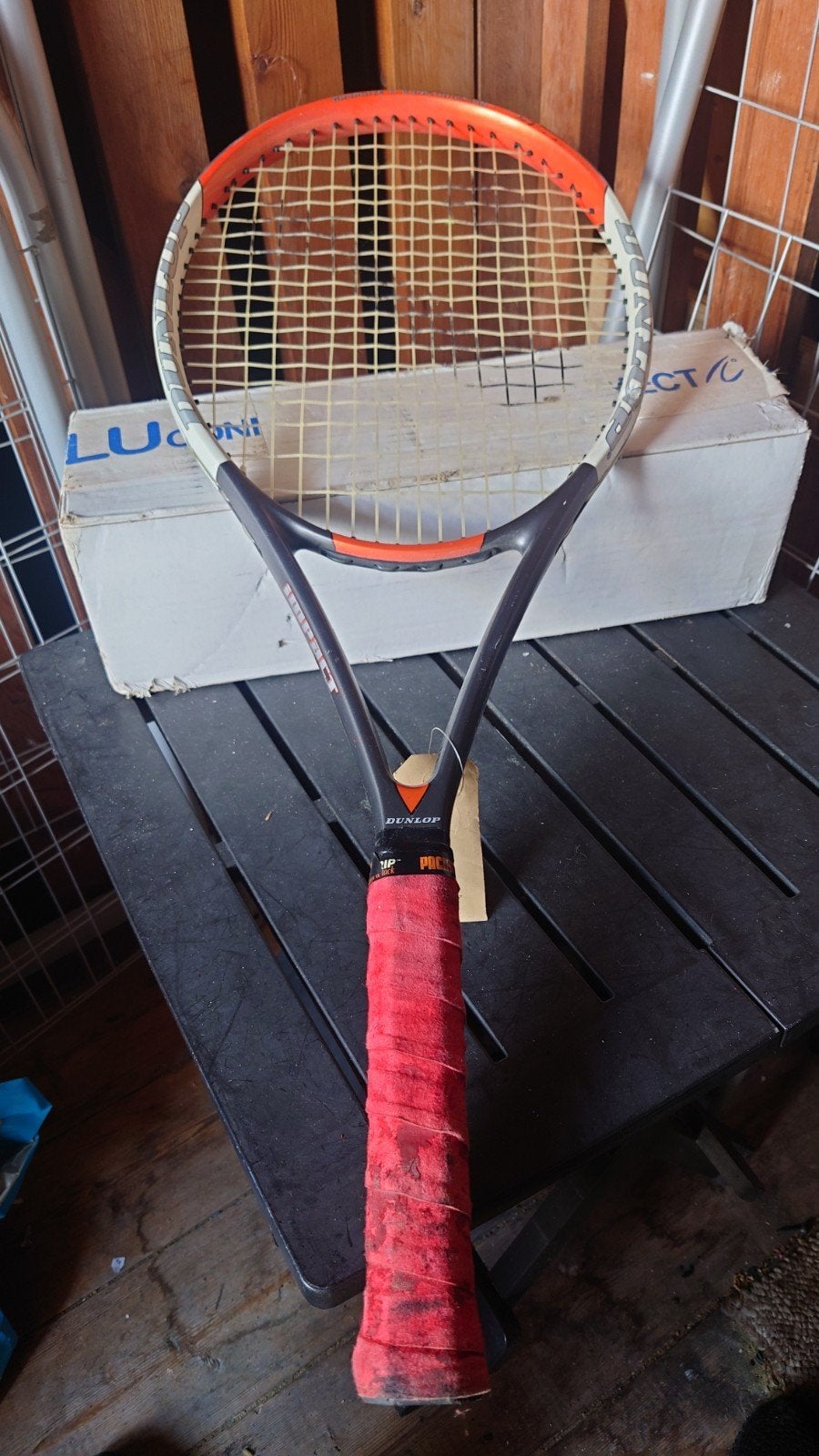 Dunlop Impact Graphite Titanium tennisracket, Ophalen of Verzenden, Gebruikt, Racket, Dunlop