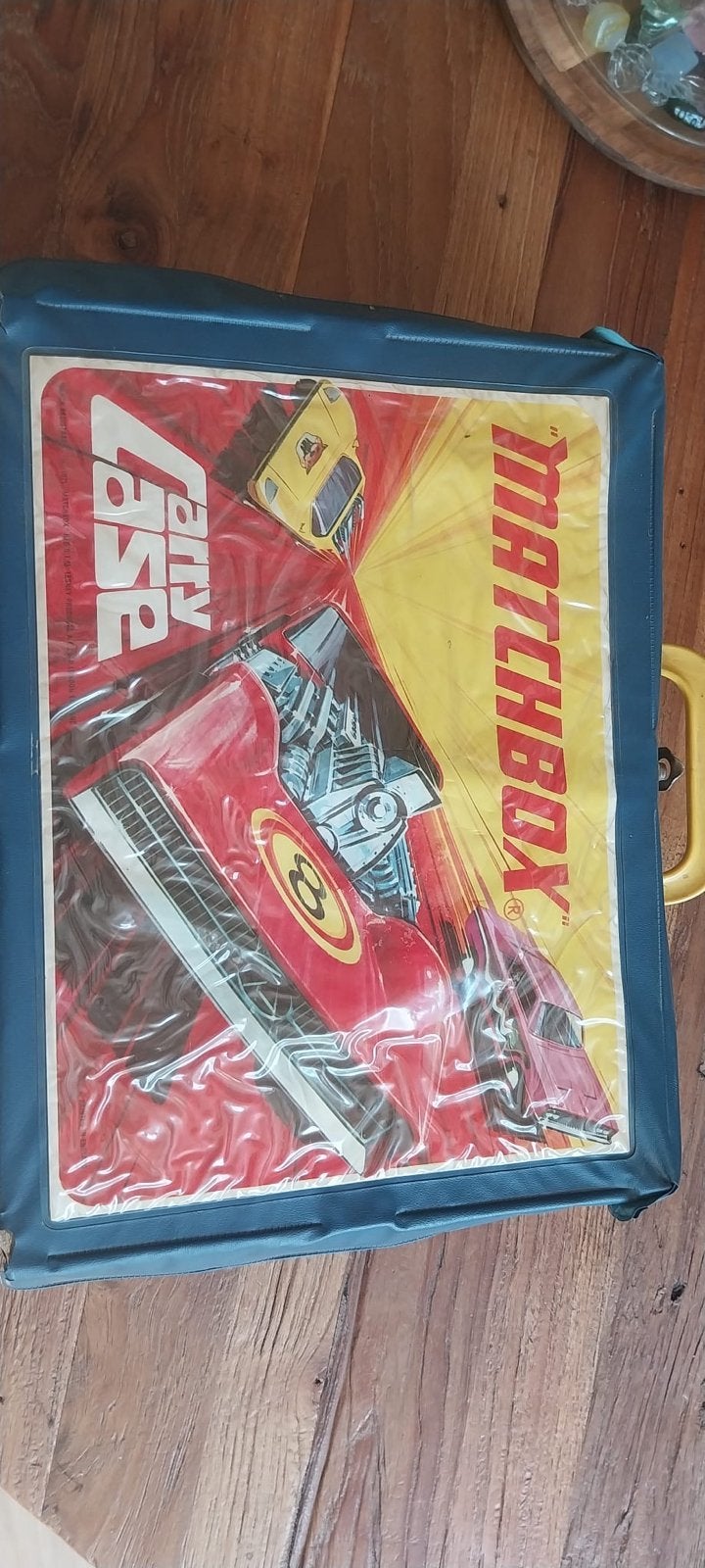 Vintage Matchbox Carry Case met 30+ Matchbox auto's, Ophalen of Verzenden, Gebruikt