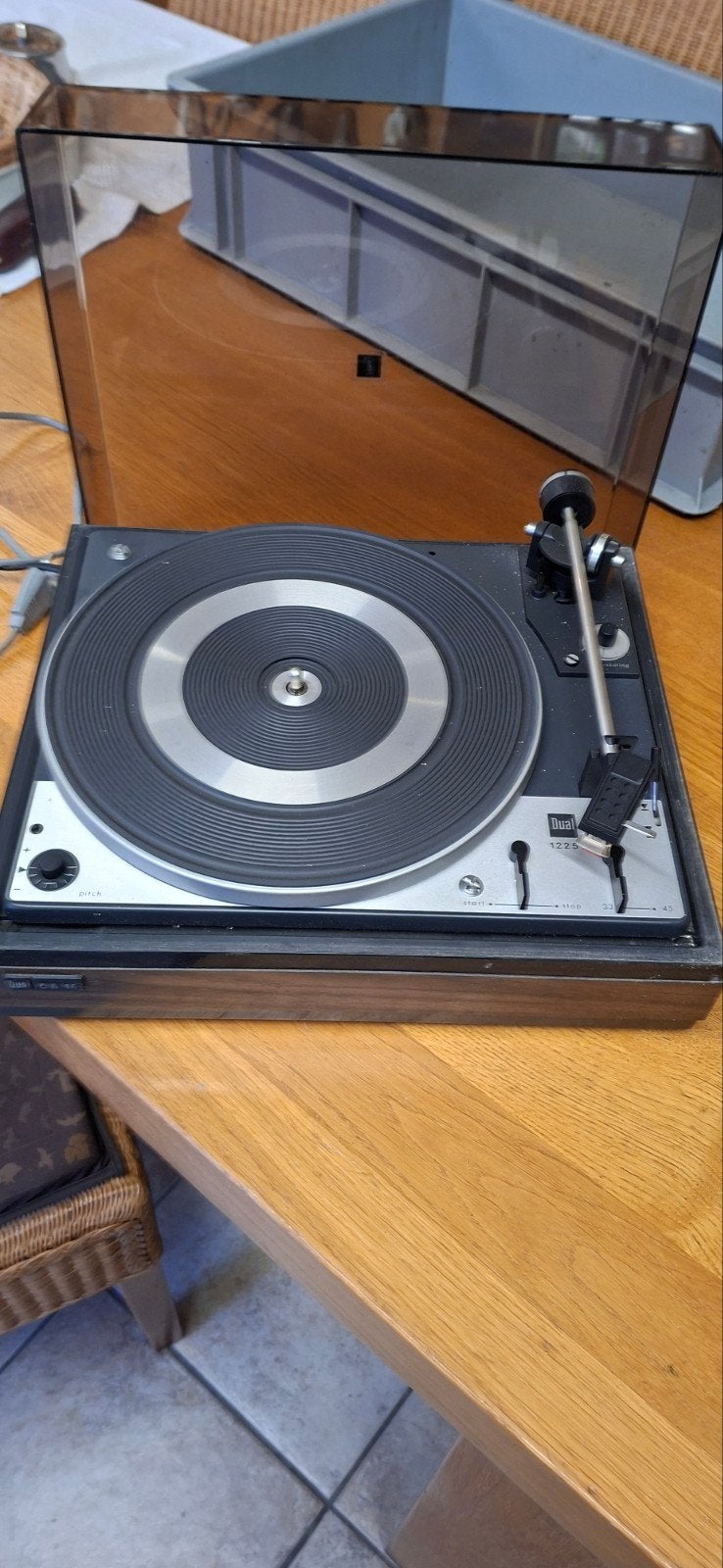 Retro Dual CS 18 Platenspeler met Pitch-regelaar, Ophalen, Gebruikt, Pitch-regelaar, Platenspeler